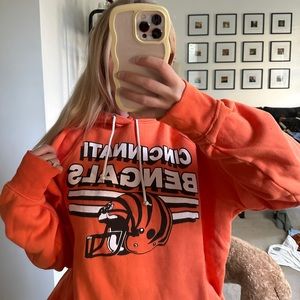 Orange Cincinnati Bengals Homage Sweatshirt XL
